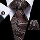 Heart Shape Tie Set in Brown - Masculine Clothes