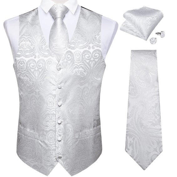 Wedding Paisley Vest Set