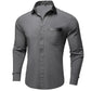 Plain Gray Silk Shirt