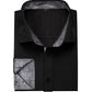 Plain Black Silk Shirt