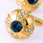 Blue Stone Cufflinks In Gold