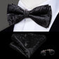 Black Paisley Suspender Set - Masculine Clothes