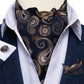 Wild Flower Paisley Ascot, Pocket Square and Cufflinks