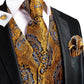 Dragon Paisley Vest Set - Masculine Clothes