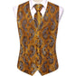 Dragon Paisley Vest Set - Masculine Clothes