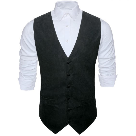 Black Plain Vest