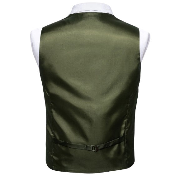 Olive Green Plain Vest