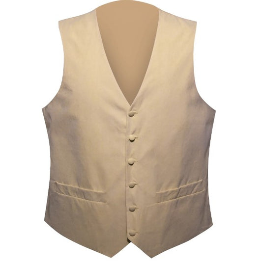 Beige Plain Vest