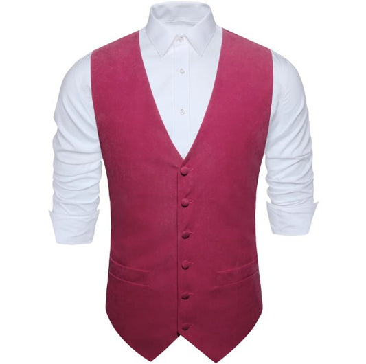 Fuchsia Pink Plain Vest