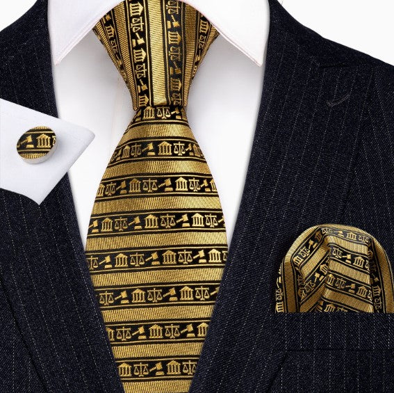 Gold Temple Tie Set