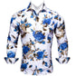 Blue Floral Cotton Shirt