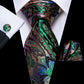 Colorful Paisley XL Tie, Pocket Square and Cufflinks