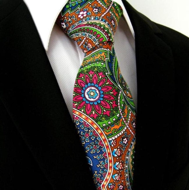 Beautiful Flowers Plot Tie