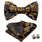 Golden Yellow Leaves Bow Tie Set - Masculine Clothes