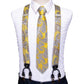 Yellow Paisley Suspender Set - Masculine Clothes