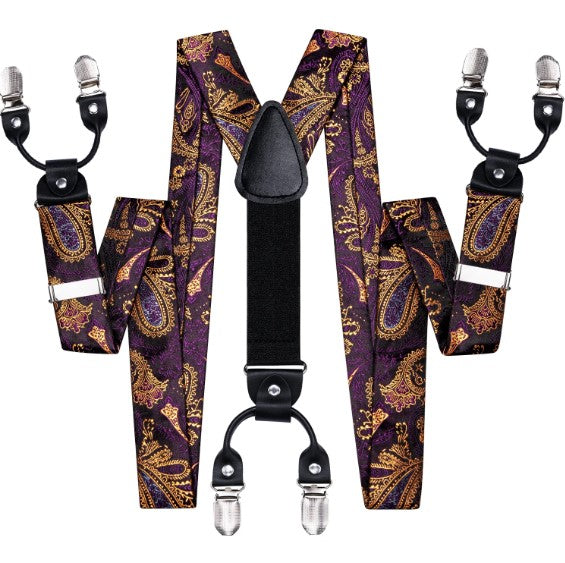 Lilac Floral Suspender Set