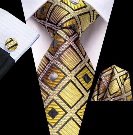 Yellow and Gold Window Tie Set