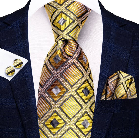 Yellow and Gold Window Tie Set