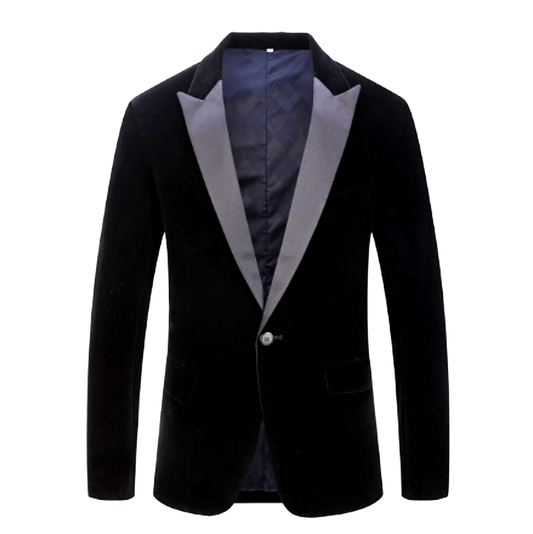 Black Velvet Tuxedo Jacket - Masculine Clothes