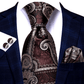 Heart Shape Tie Set in Brown - Masculine Clothes