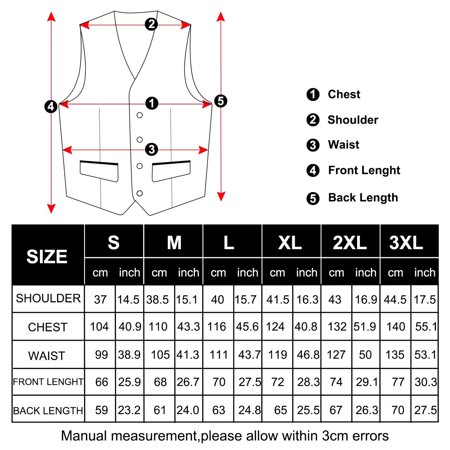 Light Gray Plain Vest with Two Pockets